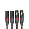 TOPPING XLR to XLR 6N OCC Shielded Audio Grade XLR Short Outer Black Pair TCX1-25 Cable, Approx. 25cm, High-Purity Conductor, 2-Core Structure, Cable,