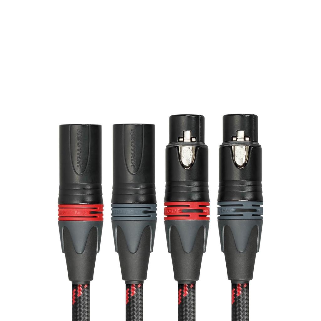 TOPPING XLR to XLR 6N OCC Shielded Audio Grade XLR Short Outer Black Pair TCX1-25 Cable, Approx. 25cm, High-Purity Conductor, 2-Core Structure, Cable,