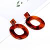Japanese and Korean Popular New Retro Personalized Geometric Long Earrings