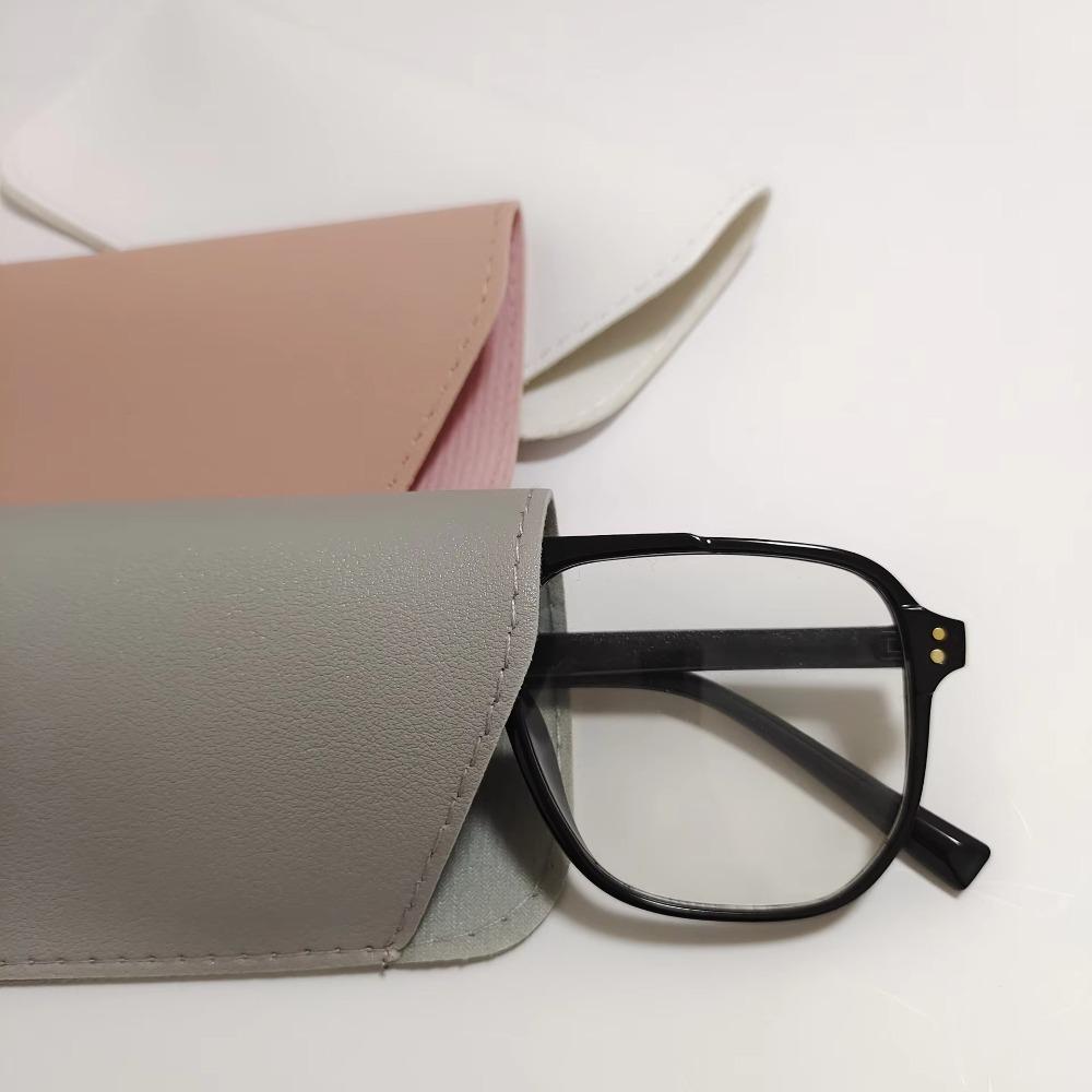 Portable Soft Glasses Bag Simple PU Leather Sun Glasses Pouch Eyewear Accessories Eyeglasses Case Holder