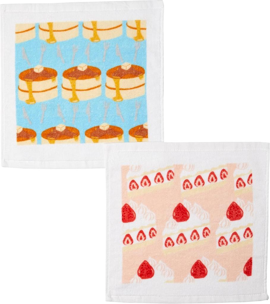 Marushin Piccolino Hand Towels and Handkerchiefs Set with My Perfect for and Elementary Perfect for Girls (2-Piece Case) - Snacks, Preschool,