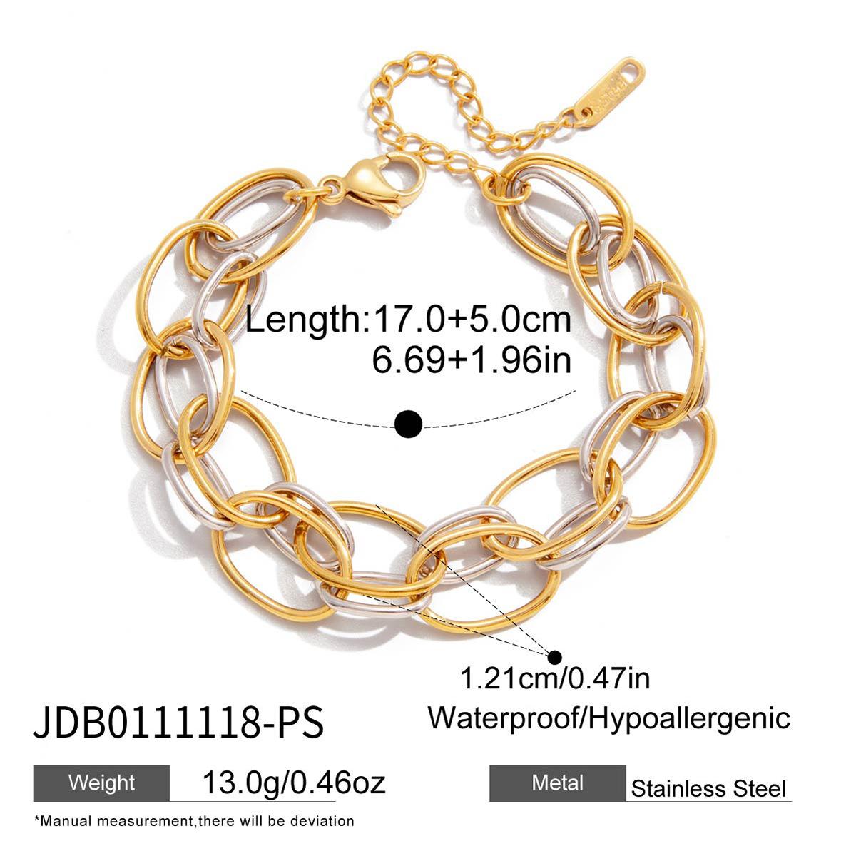 Браслет JYL TS Двухцветный Дизайн Модный Ремешок Подчеркивает Стиль и Положительную Энергию JDB0111118-PS средний орхидеи