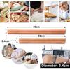 Wooden Rolling Pin - Roller made of Beechwood without Handle, Perfect Baking