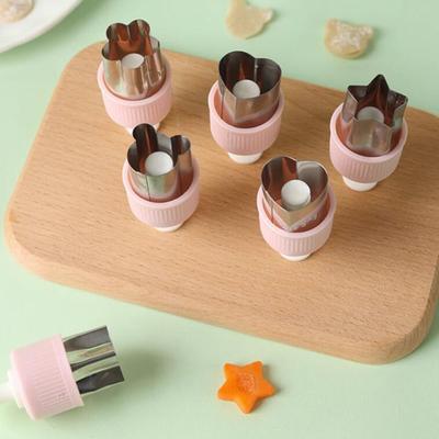 Sebze Kesici Şekiller Seti Paslanmaz Çelik Pres tipi Mini kurabiye kesici Meyve Çerez Pasta Damgası