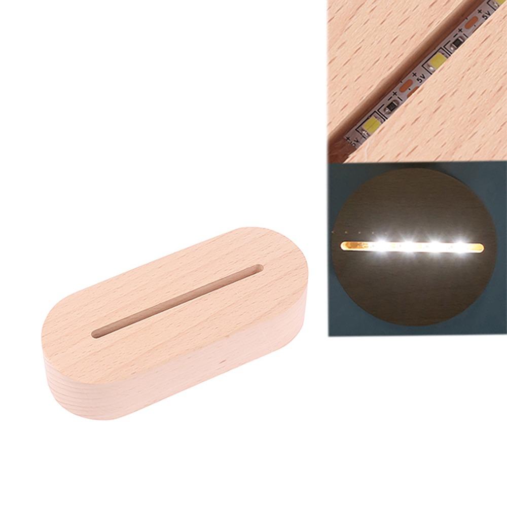 Night Light Wooden Led Base DIY Installation Light Base Durable Lamp Socket  Home Decor