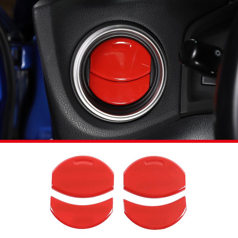

For Toyota 86 GT86/Subaru BRZ 2012-2020 ABS Carbon Fiber Car Dashboard Side Air Vent Decoration Ring Cover Trim Car Accessories