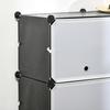Shoe Rack with 12 Cubes Plug-in Shelf Freestanding Shoe Box 3 Rows 4 Tiers Large Capacity Flip Design Shoe Cabinet Organizer Entryway Furniture