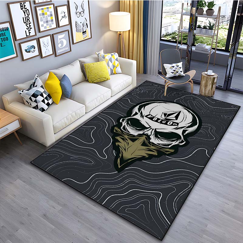 Extreme Sport V-V0lcom Pattern Floor Mat Rug 15 Size Living Room Bedroom Bedside Bathroom Floor Mat Area Rug Club Outdoor Rugs