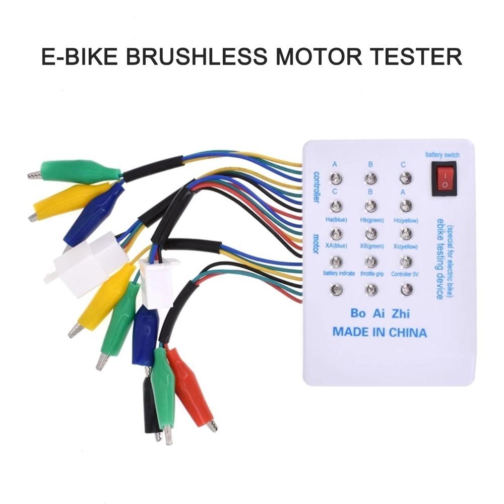 24V/36V/48V/60V/72V Brushless Motor Tester With Indicator Scooter Tester Device For E-Bike