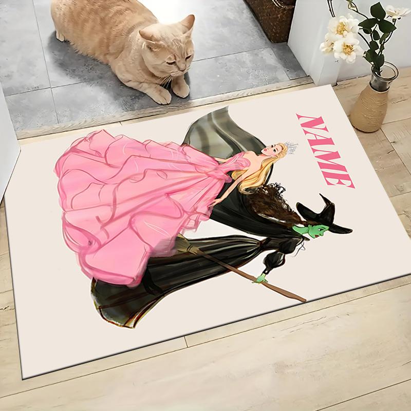 Custom Name "Magical Fantasy Dress" Carpet Rug Customizable Soft Washable Anti-Slip Home Living Room Sofa Mats Personalized Rug. 0909330