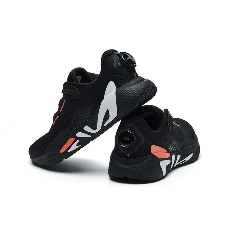 FILA Heritage-FHT Retro Sports Low-Top Running Shoes Women sneaker Black A12W132103FBK