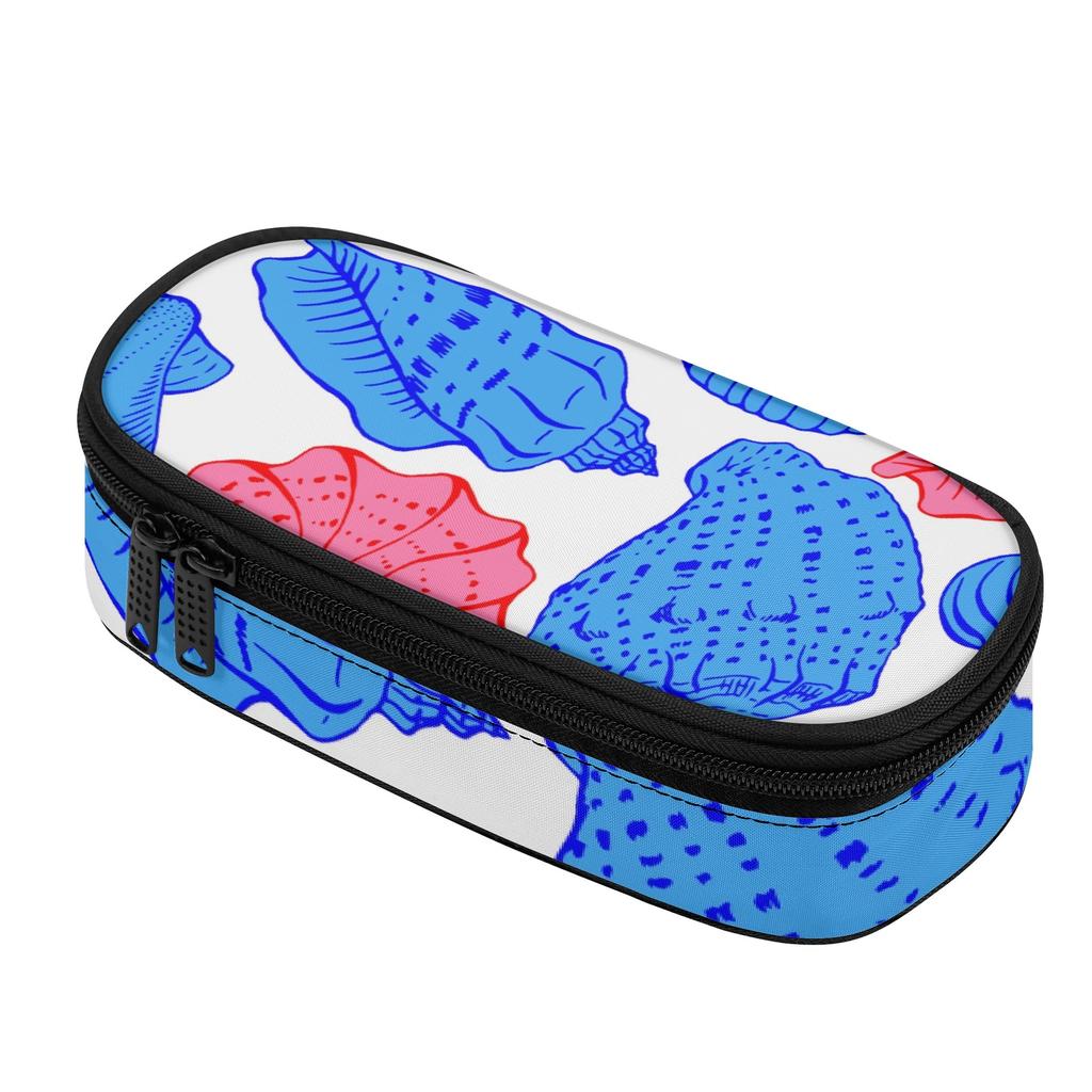 Pen Case Roomy Interior Smooth Zipper Strong Polyester Fabric with Main Pocket Mesh Layer and Removable Pen Divider for Boys Girls