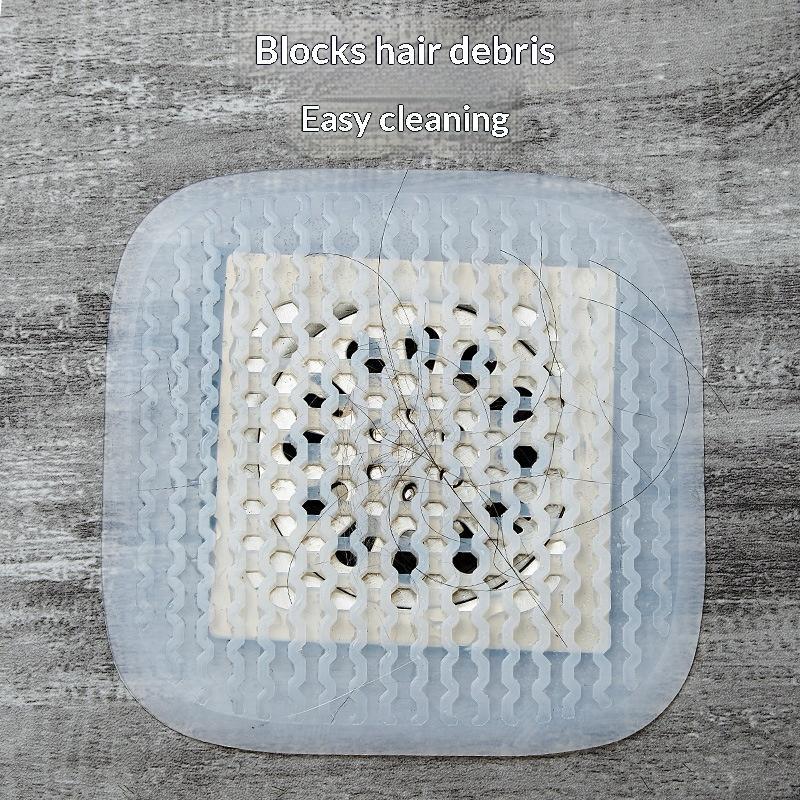 Filtre à cheveux en silicone pour drain de sol, bouchon d'évier de cuisine, filtre de douche, couvercle de crépine de baignoire, fournitures de salle de bain