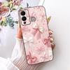 For Infinix Hot 12 Play 12i Cute Flower Butterfly Cat Painted Case For Infinix Hot12i 12Play Black Silicone Soft Phone Cases