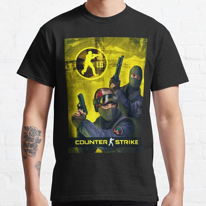 Counter Strike 1.6 Обложка Классическая Унисекс Футболка S-5XL Унисекс Футболка M