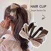 Stylish Bow Banana Clip for High Ponytail - Hair Accessory & Fashion Hairpin