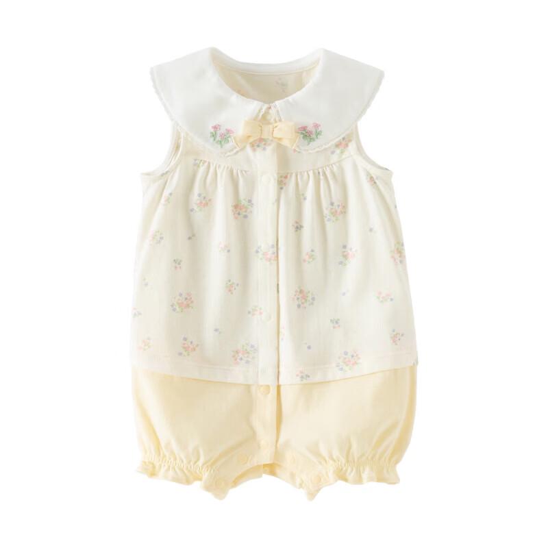 DAVE&BELLA Baby Girl Summer Sleeveless Romper
