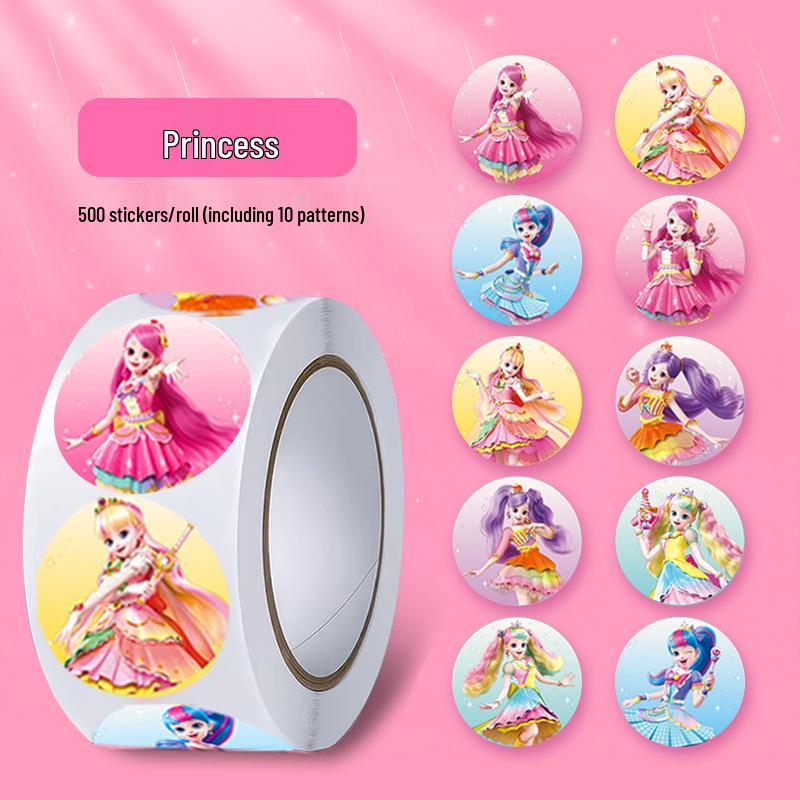 500 Classic Mountain & Sea Roll Stickers: Creative Sand Painting Cartoon for Fun DIY Journals