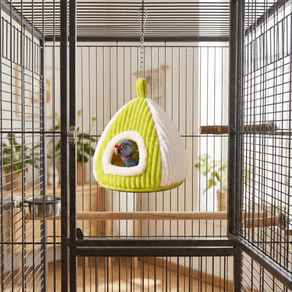 Bite Resistant Winter Bird House Warm Bird Hanging Hammock Windproof Bird Sleeping Nest Autumn