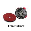 CAPR9 8/9/10cm Carbon Fiber Emblem for Skoda Karoq Octavia Citigo Yeti Rapid Superb Fabia Kamiq Kodiaq Car Front Rear Badge Sticker