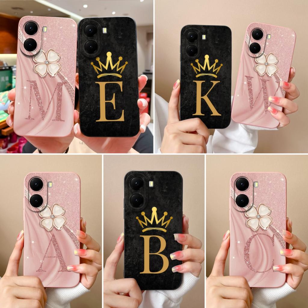 For Xiaomi Poco X7 X6 X5 X3 GT NFC M6 M7 F5 F6 Pro Plus 4G 5G Telefonskall Mote Bokstavmønster Toppkvalitet Støtsikkert Silikonskall For Xiaomi Capa