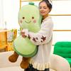 Smiling Pea Body Pillow Soft Plush Cushion for Adults Kids Funny Vegetable Hugging Pillow for Home Relaxation And Sleep