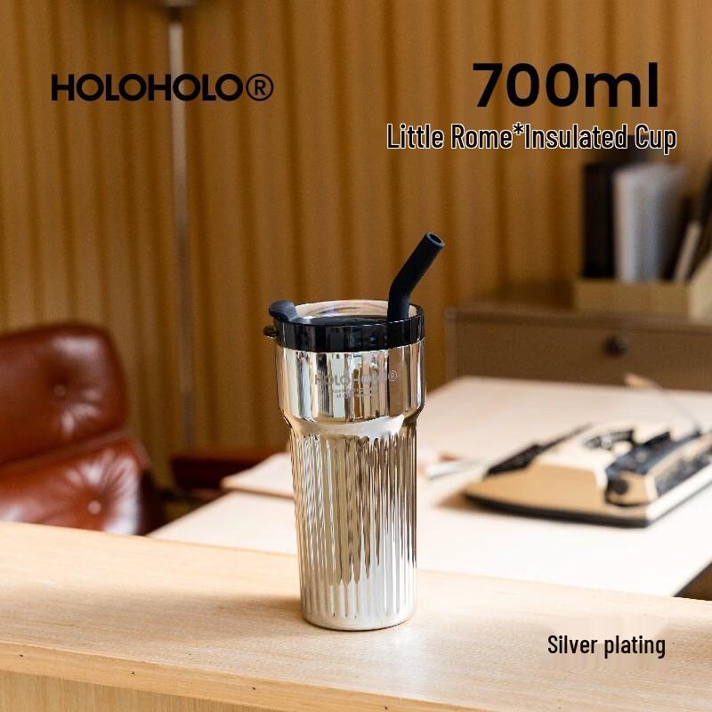 HOLOHOLO Stainless Steel Insulated Tumbler with Straw