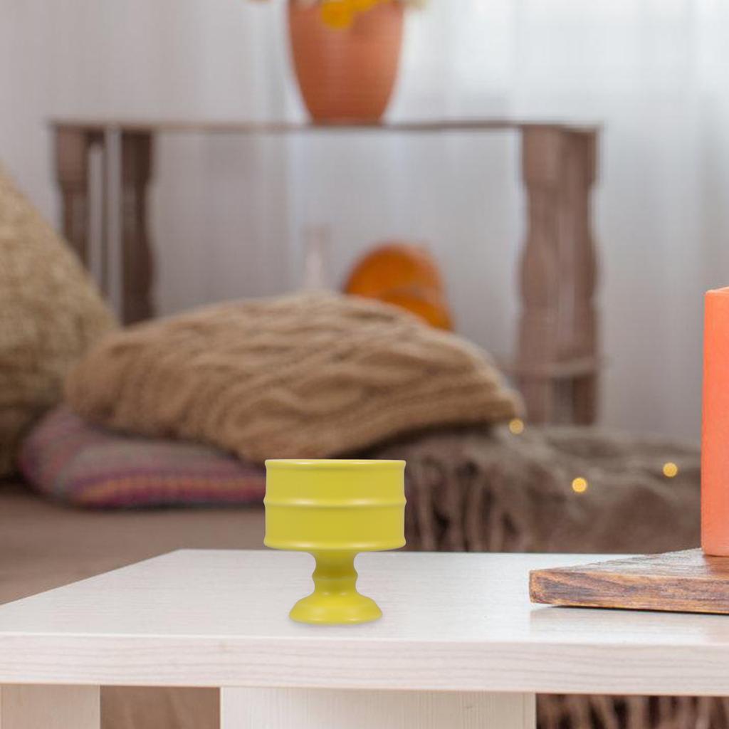 150 ml Keramik-Kerzenhalter Hitzebeständig Elegant Tischmittelstück Schwarzer Keramikhalter Spitzkerzenhalter