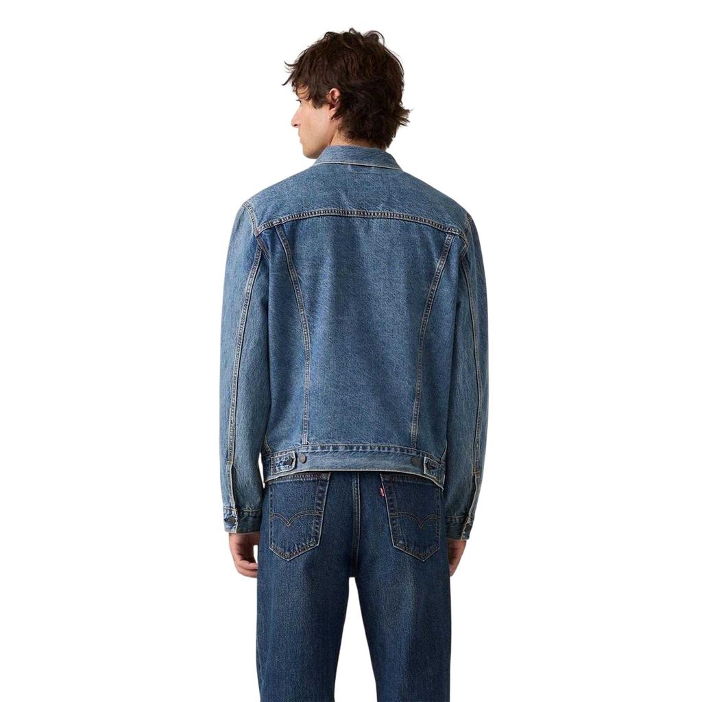 Levis Mens Cotton Denim Long-Sleeved Trucker Jacket