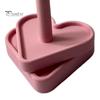 Rotating Love Heart Yarn Holder 3D Printed Heart Shape Base Knitting Yarn Ball Dispenser Stand Storage Organizer Crocheting Accessories