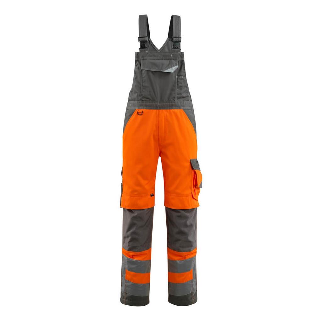 Mascot Mens Newcastle Safe Supreme Hi-Vis Bib And Brace Overall