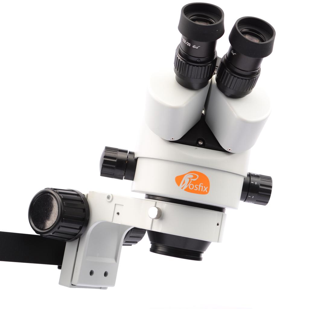 Rosfix Mikroskop Stereoskopowy Trinokularowy Neptune Pro MSNP-T-WDMS1 – Zakres Zoomu 7x-45x | Wysięgnik | Oświetlacz 56xLED I Soczewka 0,5x