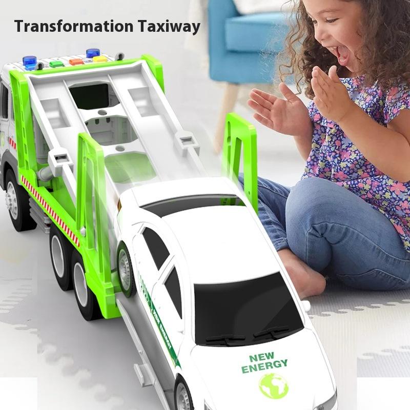 Dětské hračky Inerciální náklaďák na dřevo Vodní náklaďák Silniční odtahový náklaďák Zvukové a lehké autíčko