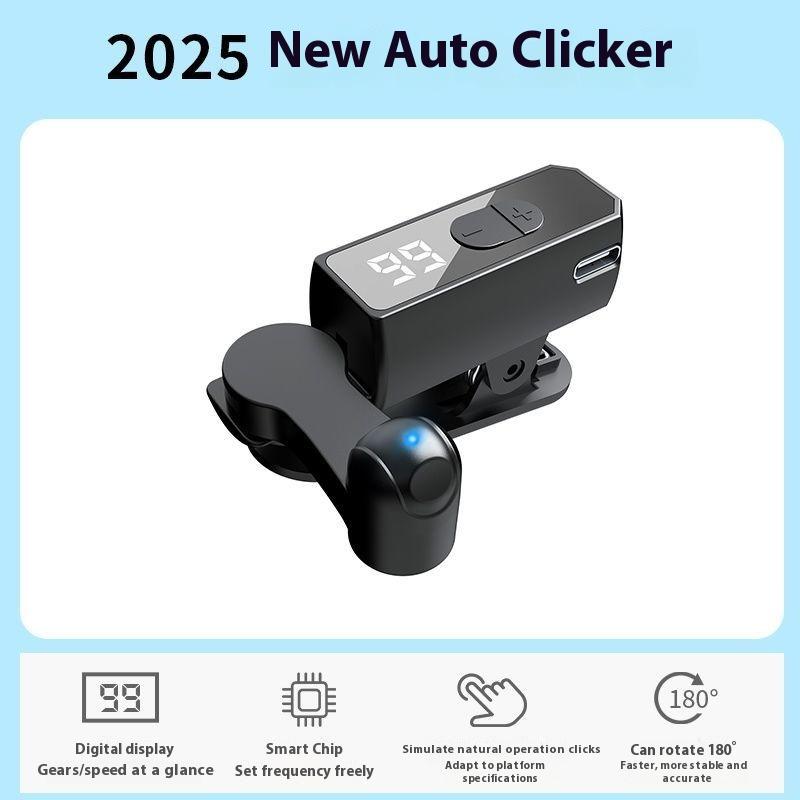 

Полностью автоматический интеллектуальный кликер, бесшумный кликер с непрерывным нажатием для сенсорного экрана мобильного телефона, помощник для прямых трансляций, универсальный инструмент для нажатия на экран Six clicks per second