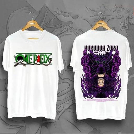 One Piece Anime T Shirt Unisex Women Cotton Short Sleeve Tee Tops Summer Luffy Zoro Sanji Graphic Print Streetwear Casual Yk