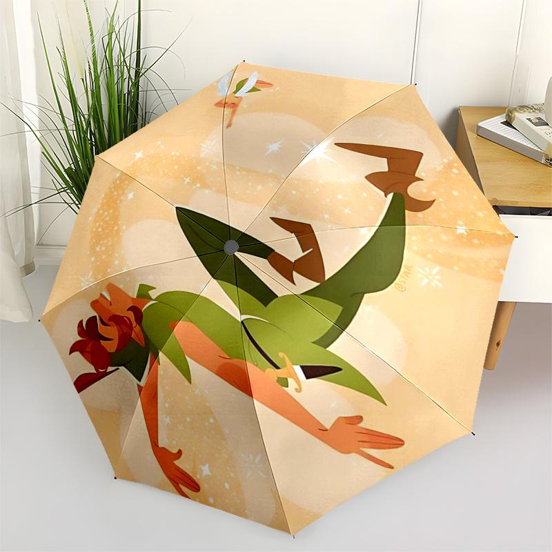 

Tinker bell Themed Travel Umbrella-8 Ribs Automatic Opening and Closing, Portable Folding Design, Compact and Stylish Umbrella Suitable for