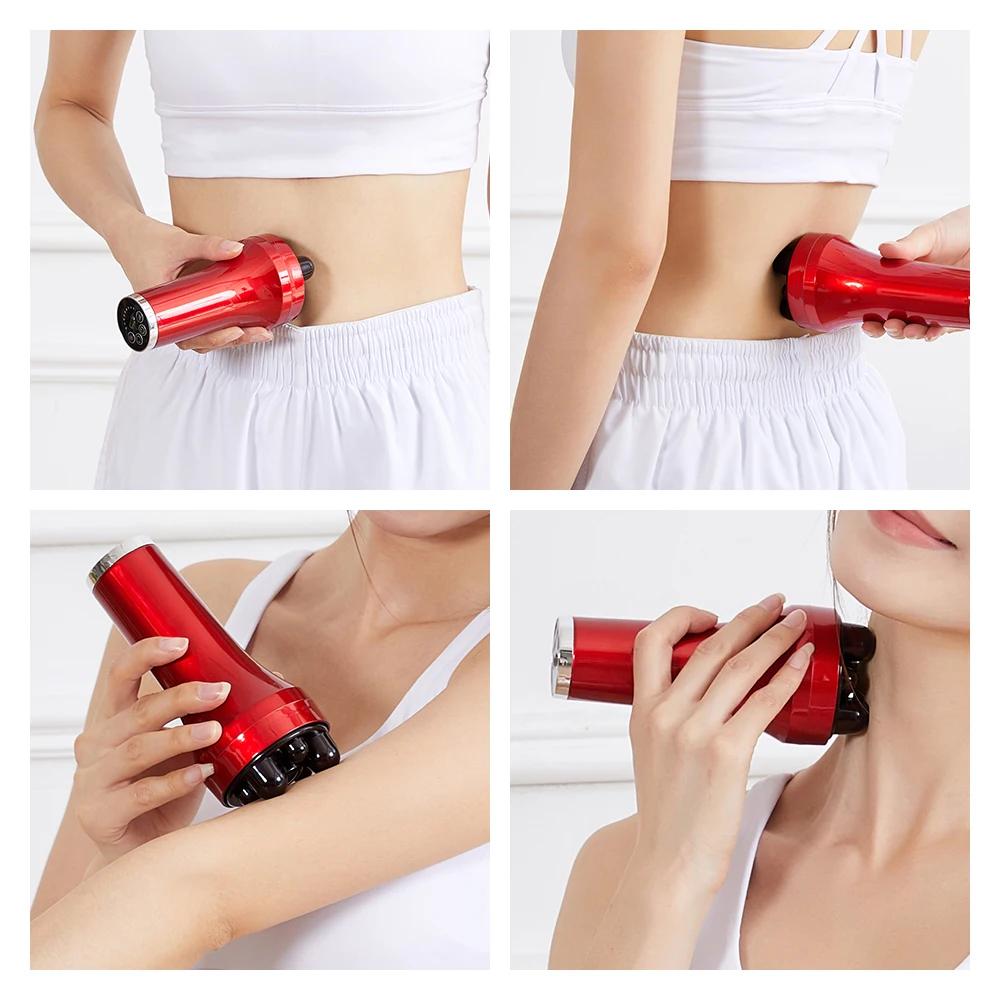 Electric Body Slimming Massager Weight Loss Roller Equipment Handheld 3D Abdominal Sports Scraper Slim Relaxation Massage Tool