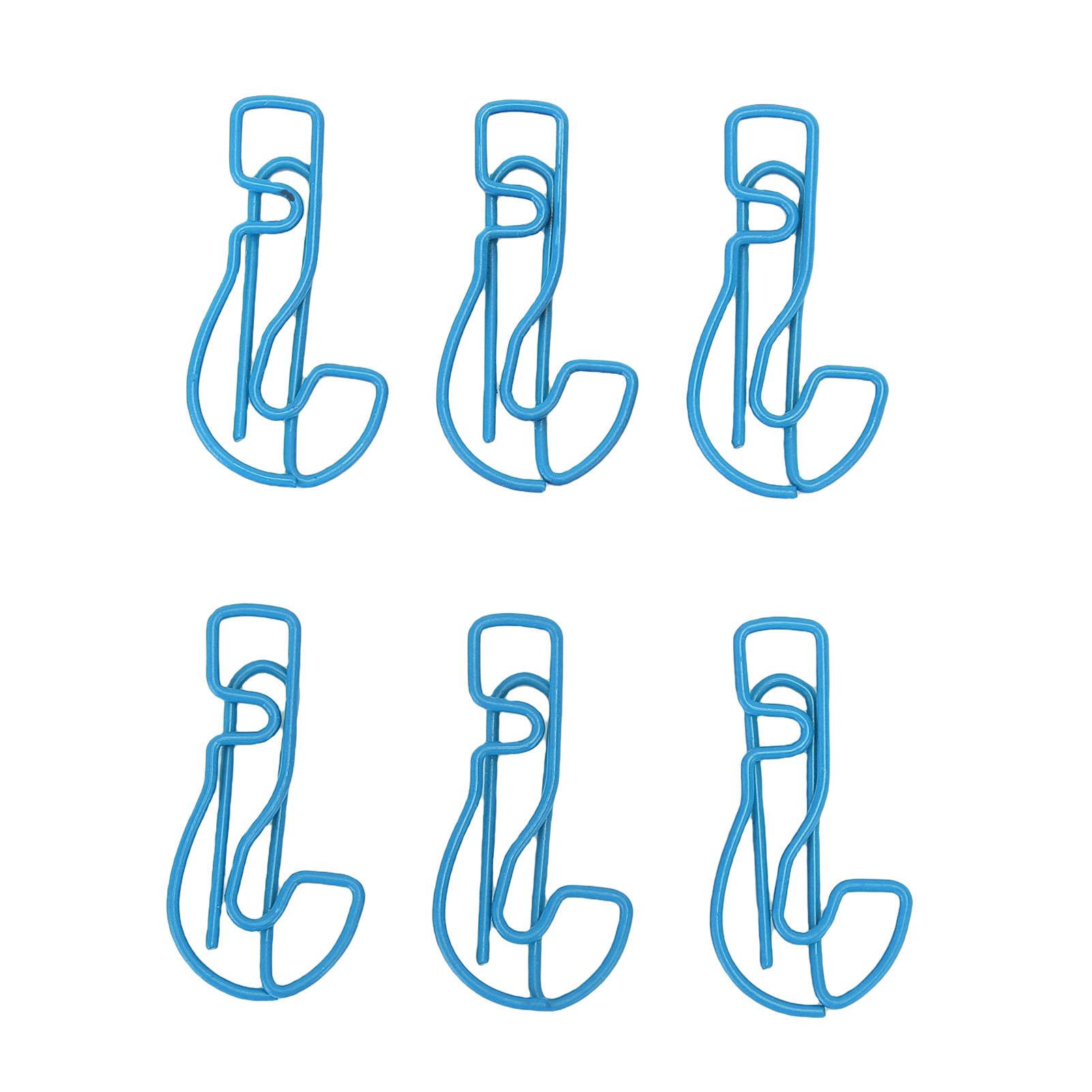 

100 шт. Скрепки для бумаги в форме вопросительного знака, оптом, мини-зажимы для закладок, с прозрачной коробкой, школьные принадлежности