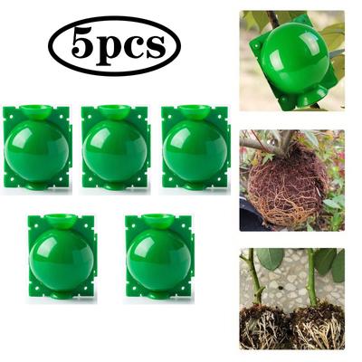 5pcs Plant Rooting Ball High Pressure Grafting Tools Plant Root Pot Graft Breeding Case Nursery Box Propagation Garden Supplies