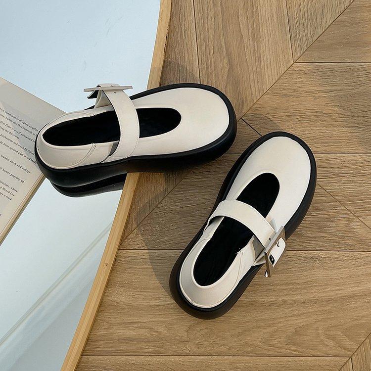 Ziyan~ Japanese Single Shoes Women's 2025 Summer New Super Fire Versatile Small Thick Sole with Skirt Mary Jane Shoes