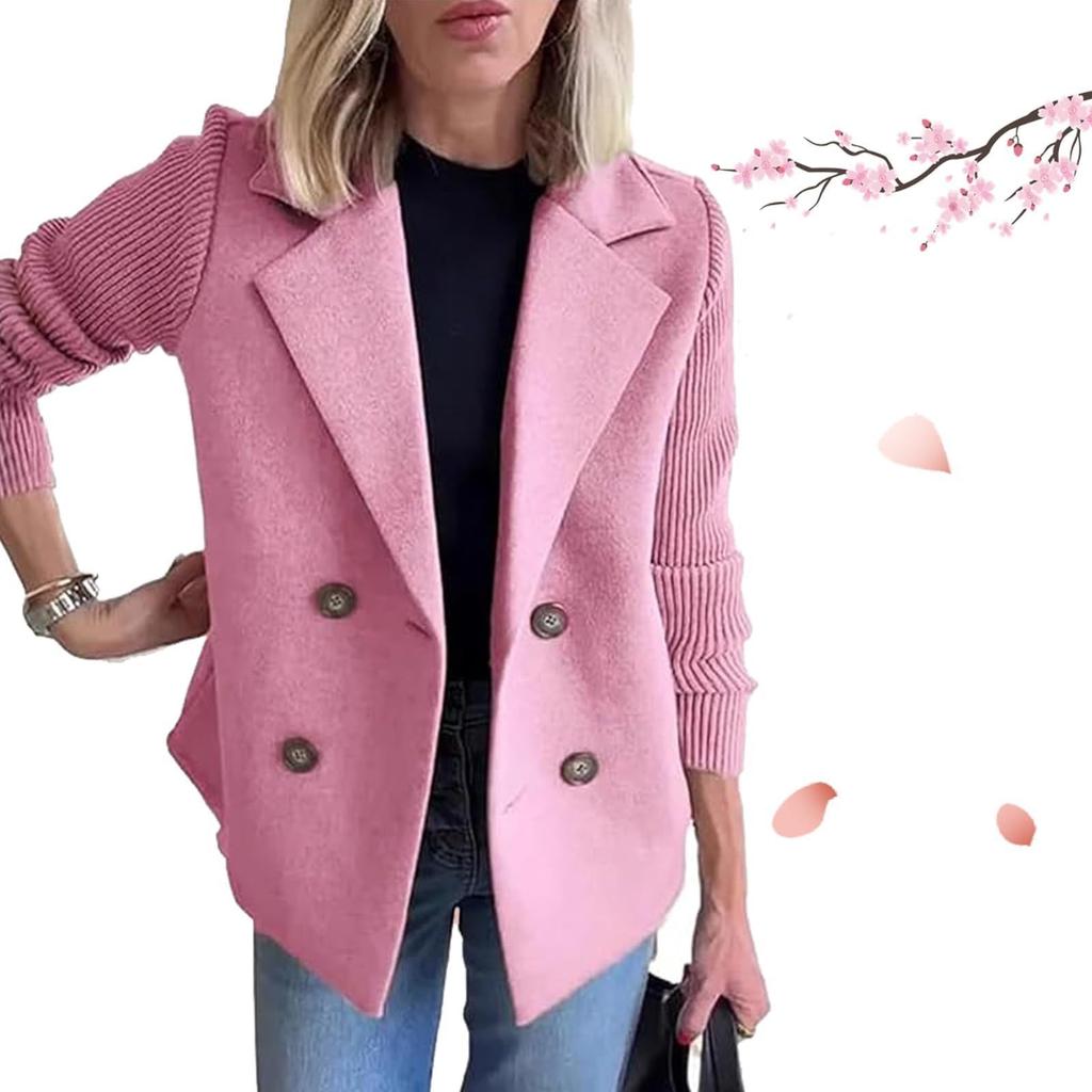 Spring and Autumn Women's Fashion Elegant Jackets Solid Color Casual Loose Jackets Winter Retro Jackets Autumn Tops