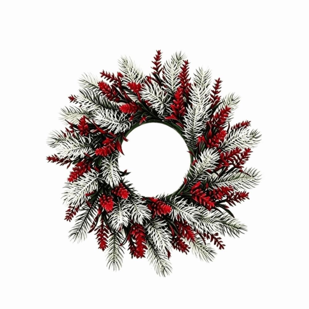 Red Berries Christmas Wreath Pinecones Xmas Ornament Christmas Decorations Window Hanging