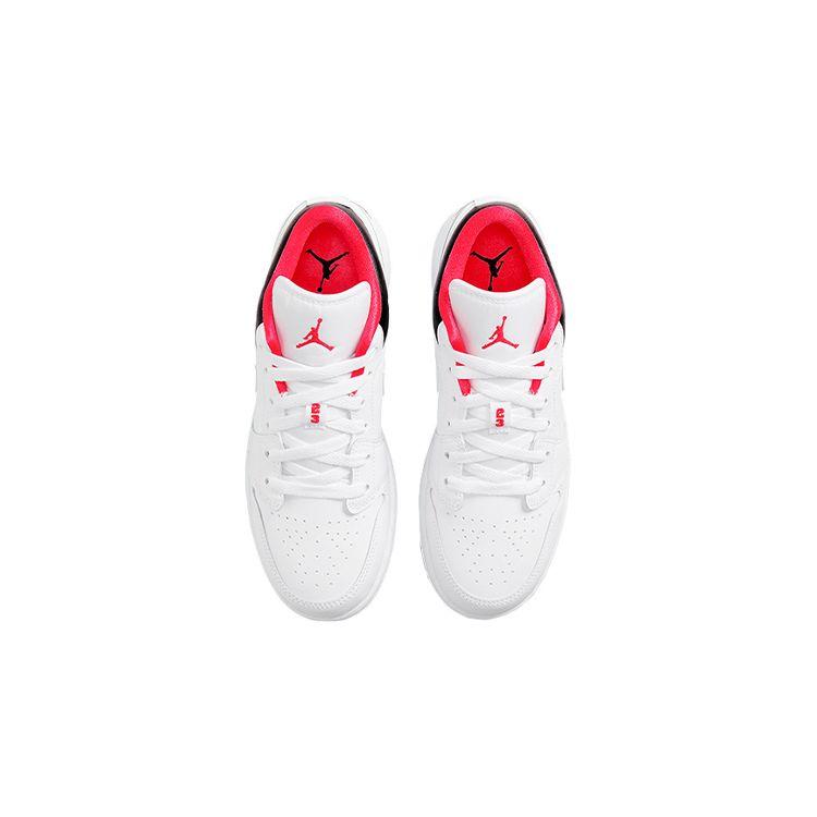 Air Jordan 1 Low GS White Black Red Youth Shoes 553560-160