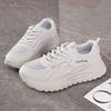 2025 summer women's shoes new breathable mesh sports shoes children's Korean version versatile thick-soled casual soft-soled dad shoes