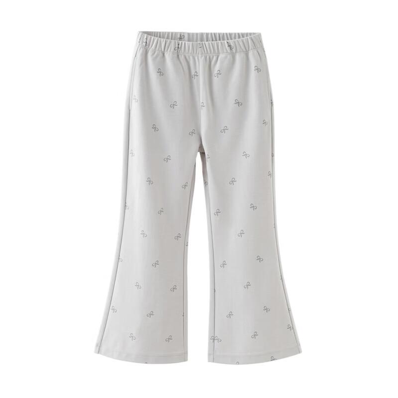 DAVE&BELLA Girls' Summer Knit Flared Long Pants