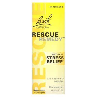 Original Flower Remedy, Rescue Remedy, Natural Stress Reliever, 0.35 Fl Oz (10 Ml)