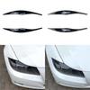 ABS Headlight Eyebrows Gloss Black Headlamp Hood Stickers for BMW 3 Series E90 E91 2005-2012