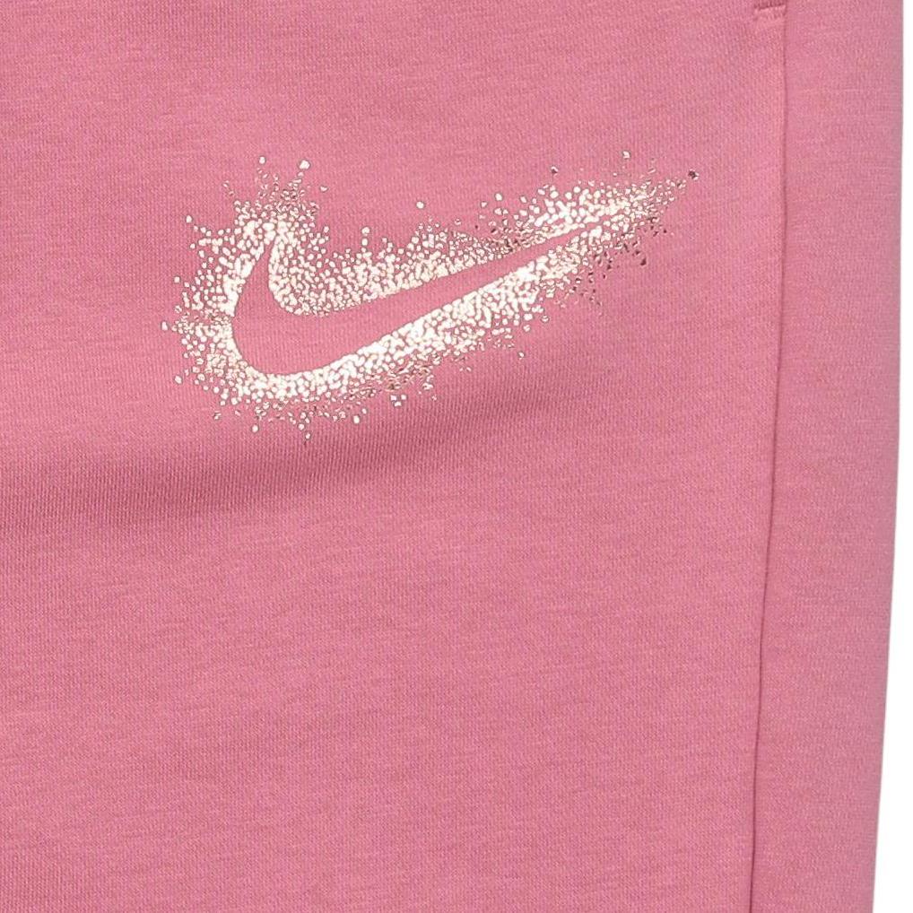 Nike Knitted Sweatpants Women's Pink Moderate Cuffed Pants DQ6768-667