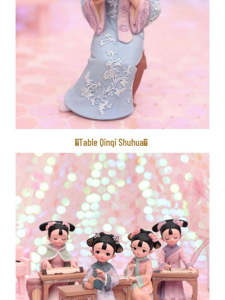 Boneca Princesa Estilo Antigo Xianci de Resina: Ornamento de Mesa Elegante e Presente para Menina