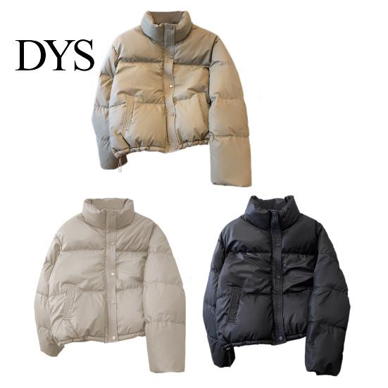 Women Daily Coat Winter Down Thickened Padded Stand Collar Pockets Single-breasted Windproof Zipper Closure Long Sleeves Heat Retention Warm
